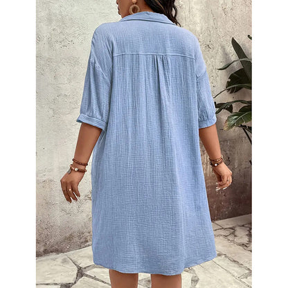 Women's Cotton Shirt Dress