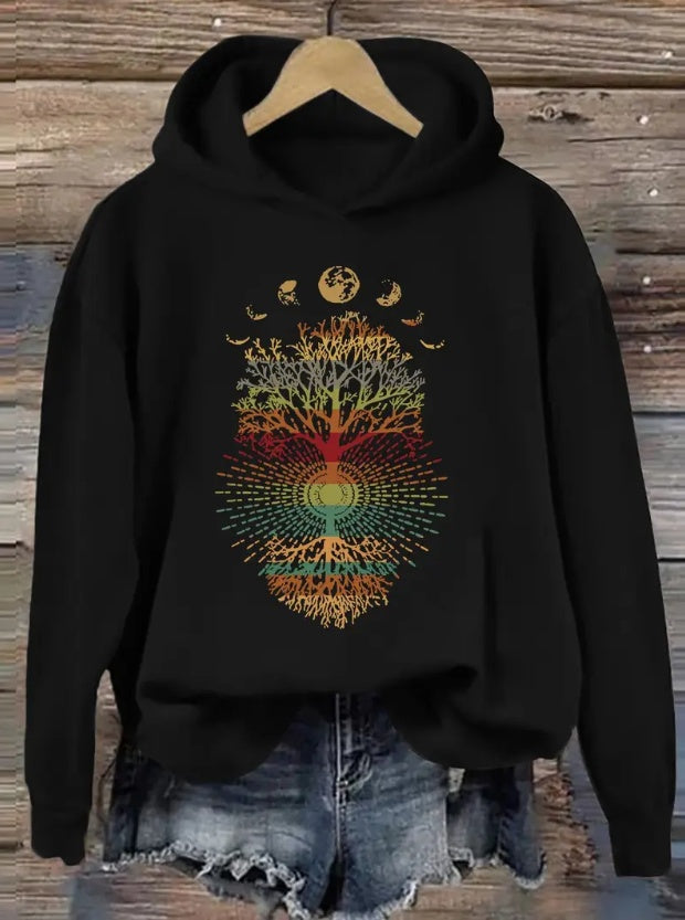 Tree Print Women's Hoodies