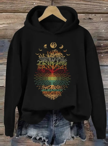 Tree Print Women's Hoodies