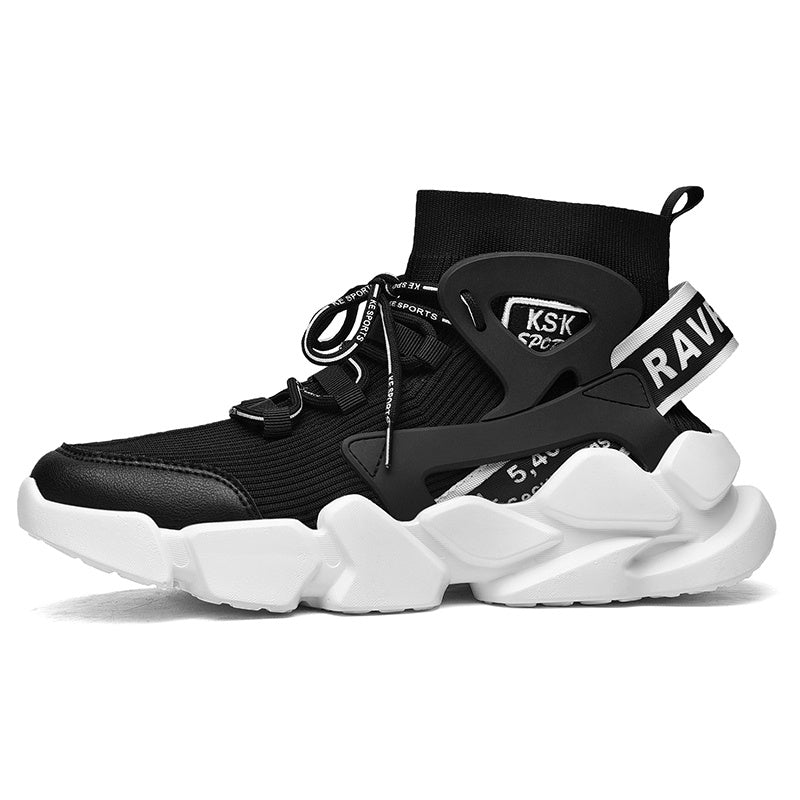 Men’s Height Boost Sneakers – Thick-Soled Casual Running Shoes