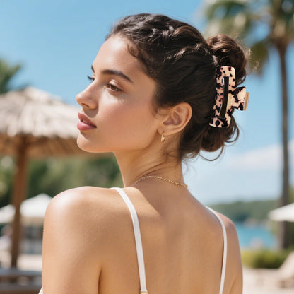 4Pcs Tortoise Hair Claw Clips