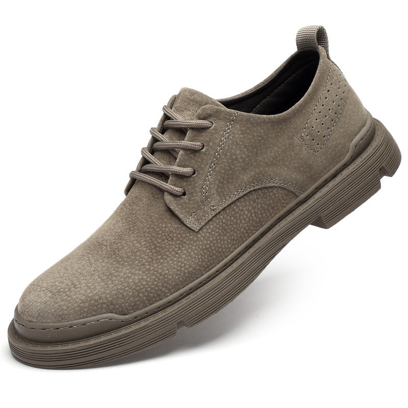 Men’s British Big Head Tooling Shoes – Casual Retro Leather Work Style