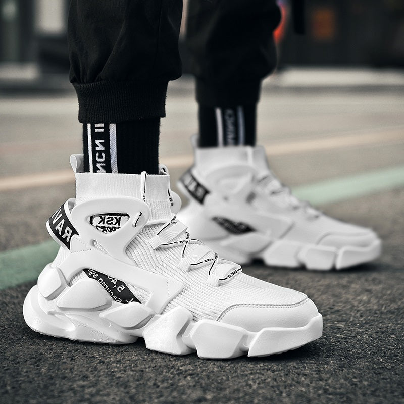 Men’s Height Boost Sneakers – Thick-Soled Casual Running Shoes