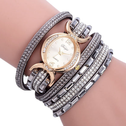Women’s Casual Rhinestone Dress Bracelet Quartz Watch