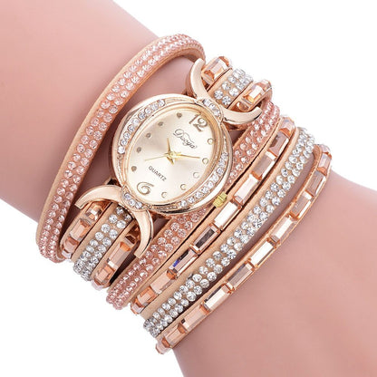 Women’s Casual Rhinestone Dress Bracelet Quartz Watch