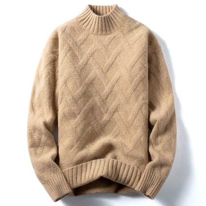 Half Turtleneck Sweater For Men