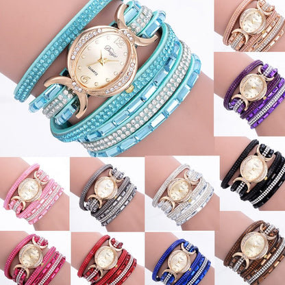 Women’s Casual Rhinestone Dress Bracelet Quartz Watch