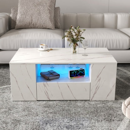 Modern LED Coffee Table & Storage