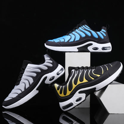 Men’s Air Cushion Sneakers | Color block Lace-Up Fashion Sports & Casual Shoes