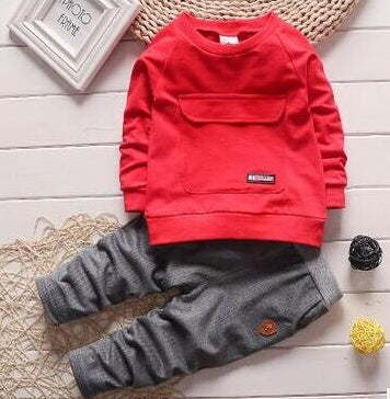 Toddler Baby Clothes Set – 0–3 Years Boys & Girls Sportswear Suit with Pants