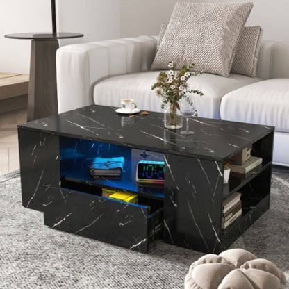 Modern LED Coffee Table & Storage