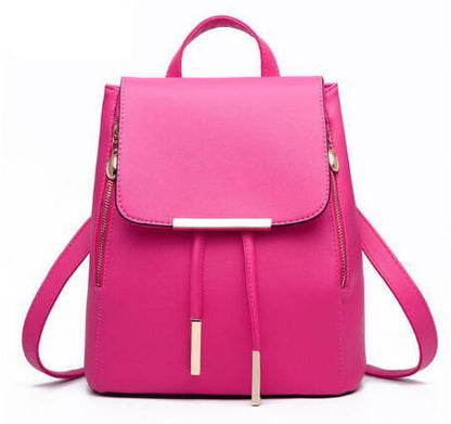 Women’s PU Leather Backpack – High Quality School Bag for Teen Girls with Top Handle