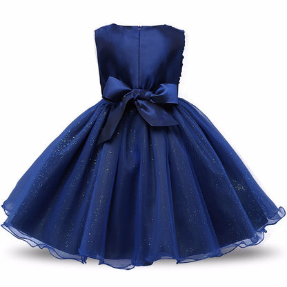Girls’ Princess Flower Girl Dress – Summer Tutu Wedding & Birthday Party Outfit
