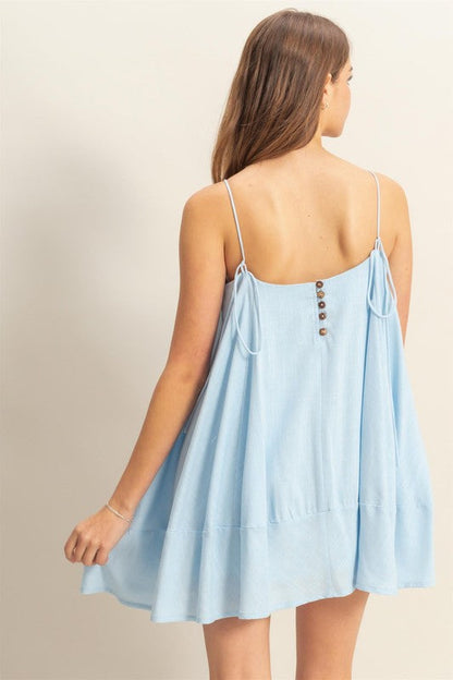 HYFVE A-Line Flowy Mini Cami Dress with Pockets