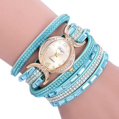 Women’s Casual Rhinestone Dress Bracelet Quartz Watch