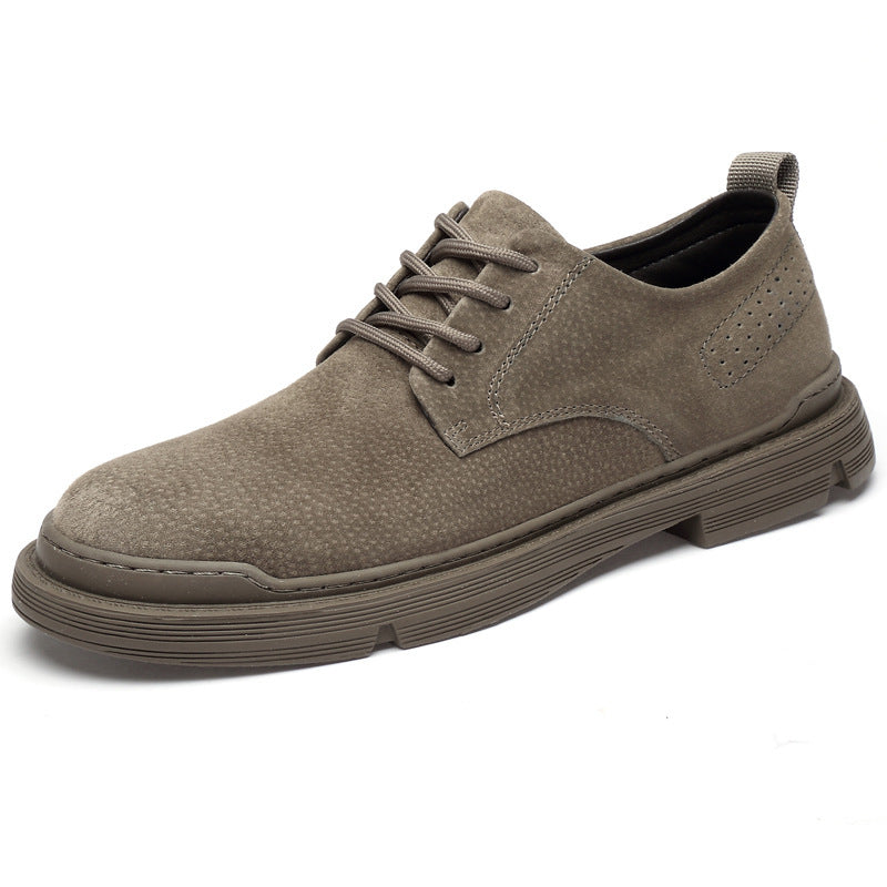 Men’s British Big Head Tooling Shoes – Casual Retro Leather Work Style