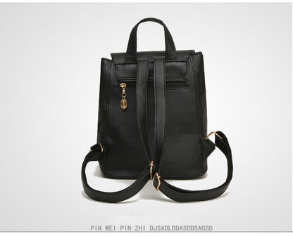 Women’s PU Leather Backpack – High Quality School Bag for Teen Girls with Top Handle