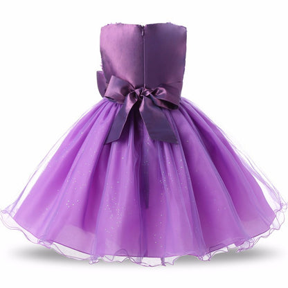 Girls’ Princess Flower Girl Dress – Summer Tutu Wedding & Birthday Party Outfit