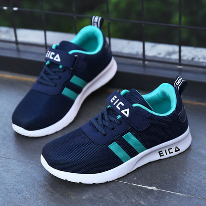 Kids’ Fashion Sneakers – Breathable Mesh Running & Tennis Shoes for Boys and Girls