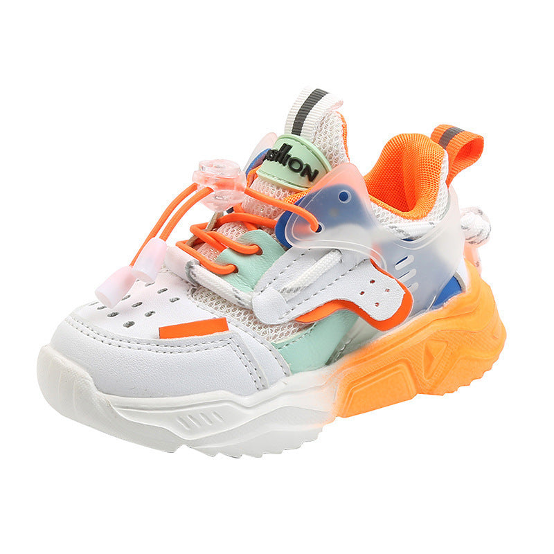 Kids’ Autumn Casual Sneakers – Breathable Non-Slip Soft Bottom Sports Shoes for Boys & Girls