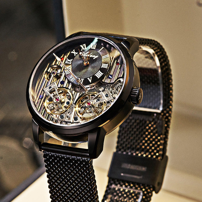 Men’s Automatic Mechanical Watch – Double Tourbillon