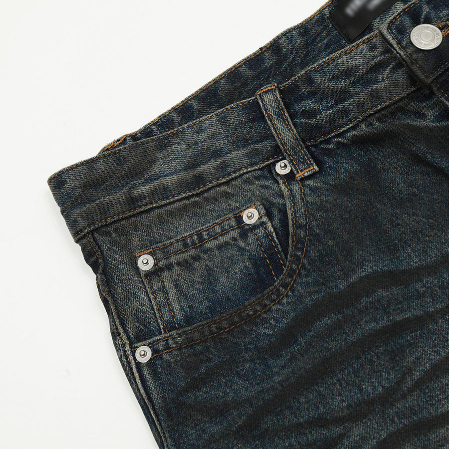 Fashion Straight Denim Trousers Hip Hop Men