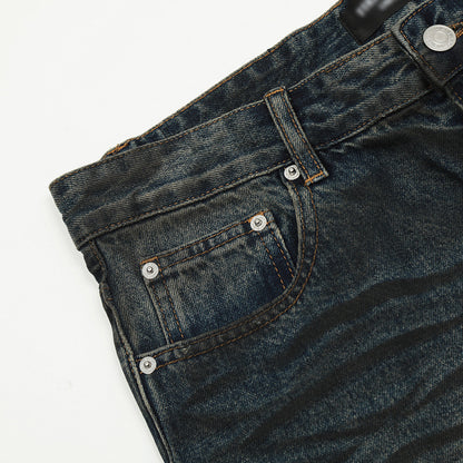 Fashion Straight Denim Trousers Hip Hop Men