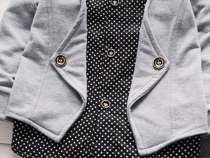 Toddler Boys’ Casual Suit Set – Printed Outfit Infant & Kids Clothing