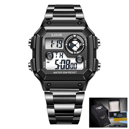 Electronic Multifunctional Watch with Luminous Display