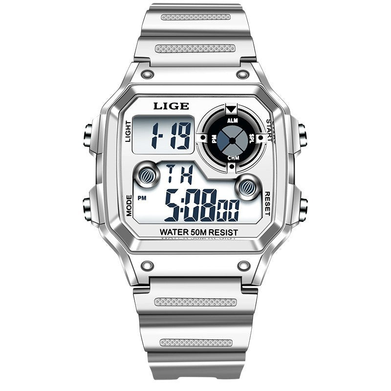 Electronic Multifunctional Watch with Luminous Display