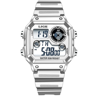 Electronic Multifunctional Watch with Luminous Display