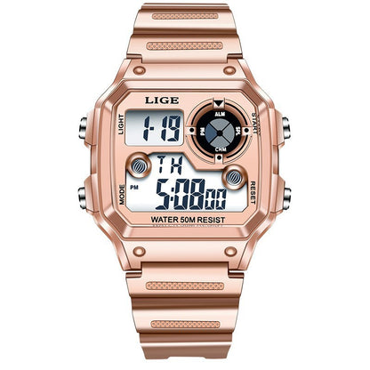 Electronic Multifunctional Watch with Luminous Display