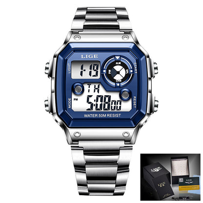 Electronic Multifunctional Watch with Luminous Display