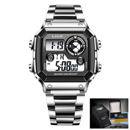 Electronic Multifunctional Watch with Luminous Display