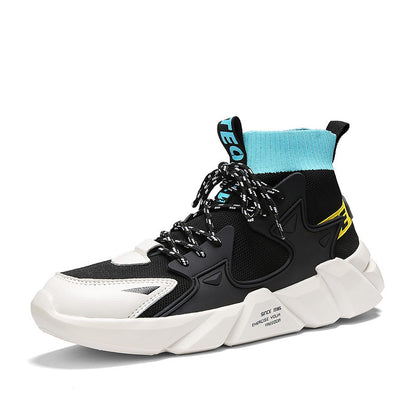 Men’s High-Top Sock Sneakers – Retro Casual Shoes