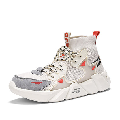 Men’s High-Top Sock Sneakers – Retro Casual Shoes