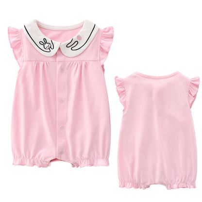 Baby Girls’ Summer Romper – Princess One-Piece Toddler Clothes