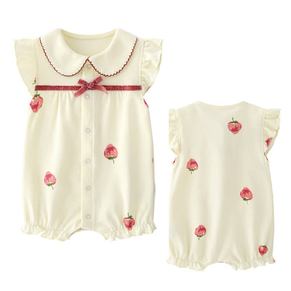 Baby Girls’ Summer Romper – Princess One-Piece Toddler Clothes