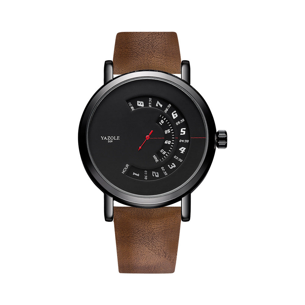 Men’s Quartz Waterproof Watch – Turntable Design