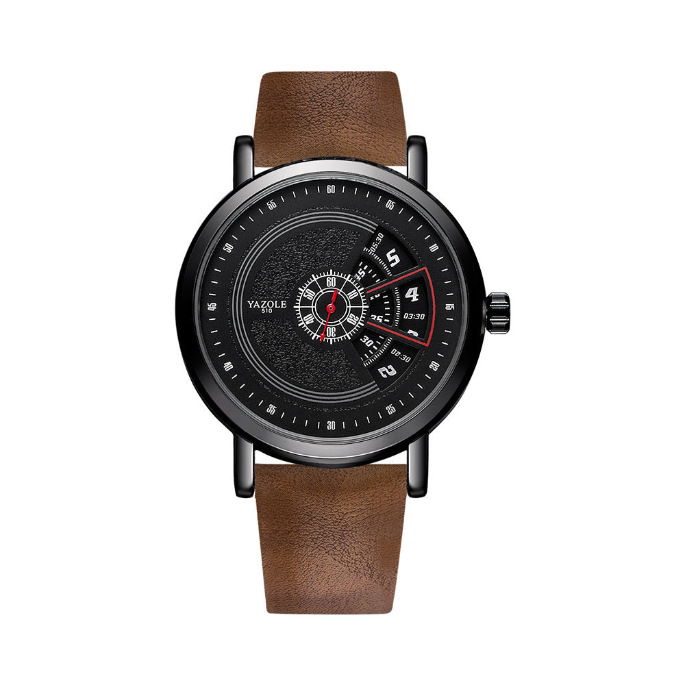 Men’s Quartz Waterproof Watch – Turntable Design