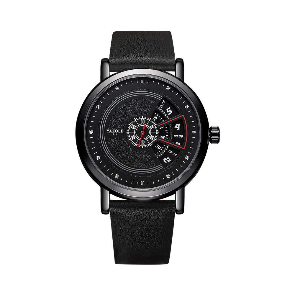 Men’s Quartz Waterproof Watch – Turntable Design