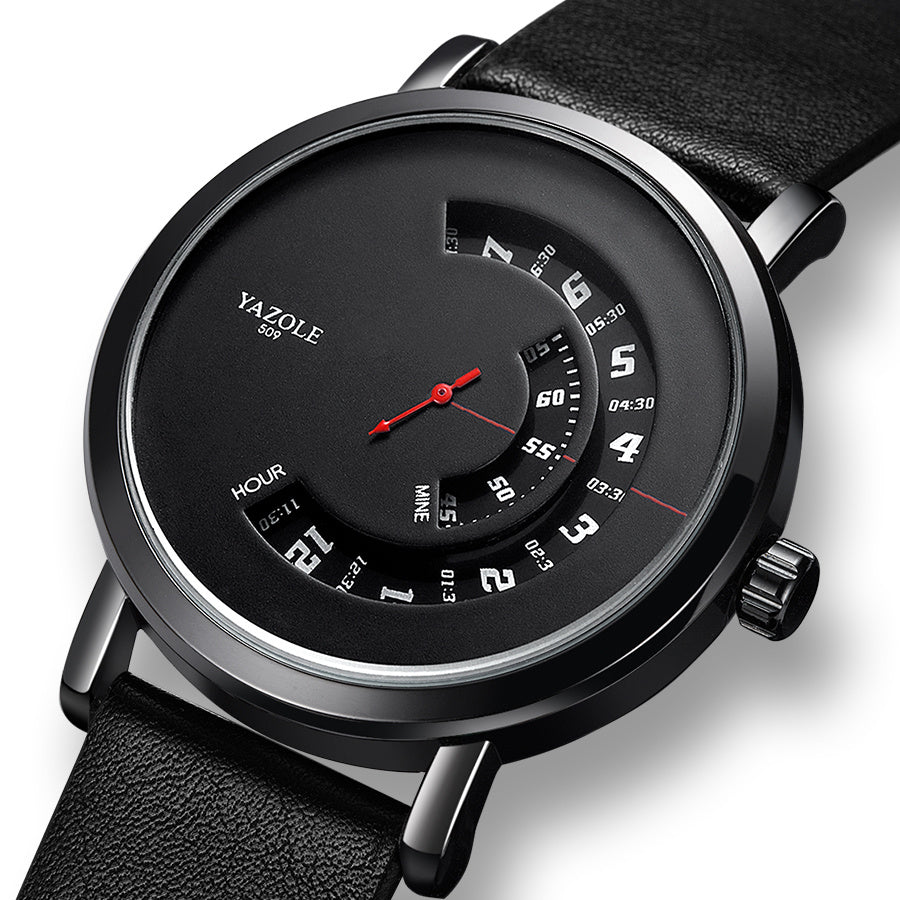Men’s Quartz Waterproof Watch – Turntable Design