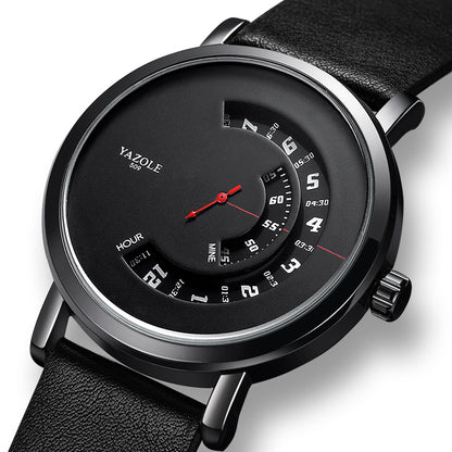 Men’s Quartz Waterproof Watch – Turntable Design