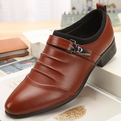 Classic Black Pointed Shoes for Men – Korean Fashion Wedding & Party Wear