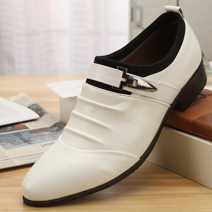 Classic Black Pointed Shoes for Men – Korean Fashion Wedding & Party Wear
