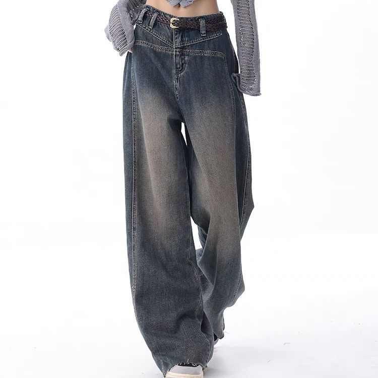 Women’s Nostalgic Raw Hem Wash Jeans