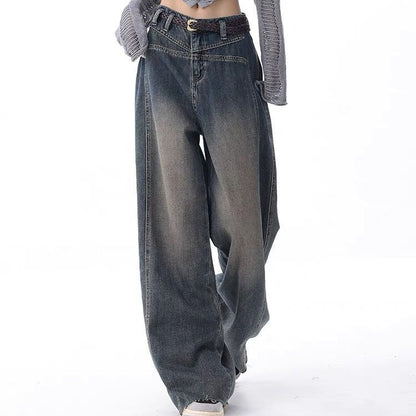 Women’s Nostalgic Raw Hem Wash Jeans