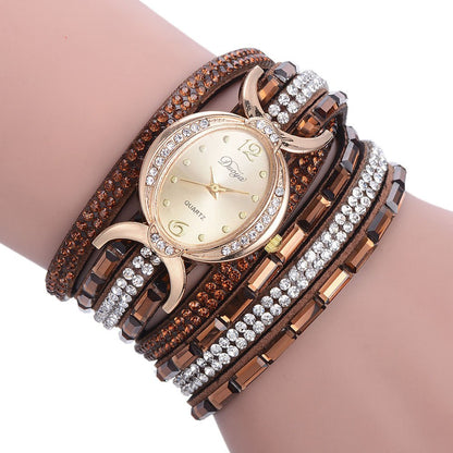 Women’s Casual Rhinestone Dress Bracelet Quartz Watch