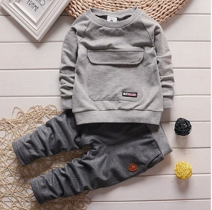Toddler Baby Clothes Set – 0–3 Years Boys & Girls Sportswear Suit with Pants