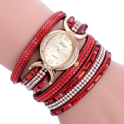 Women’s Casual Rhinestone Dress Bracelet Quartz Watch